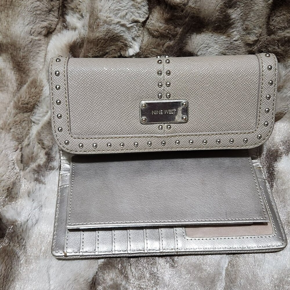 Nine West tri fold wallet with Check book